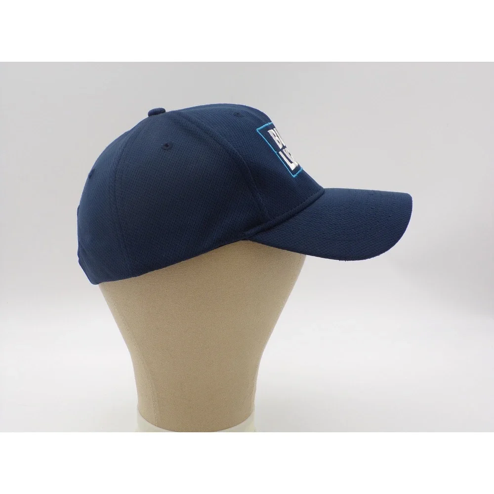 Bud Light Navy Blue Mesh Snapback Baseball Hat Embroidered Logo H3 Headwear